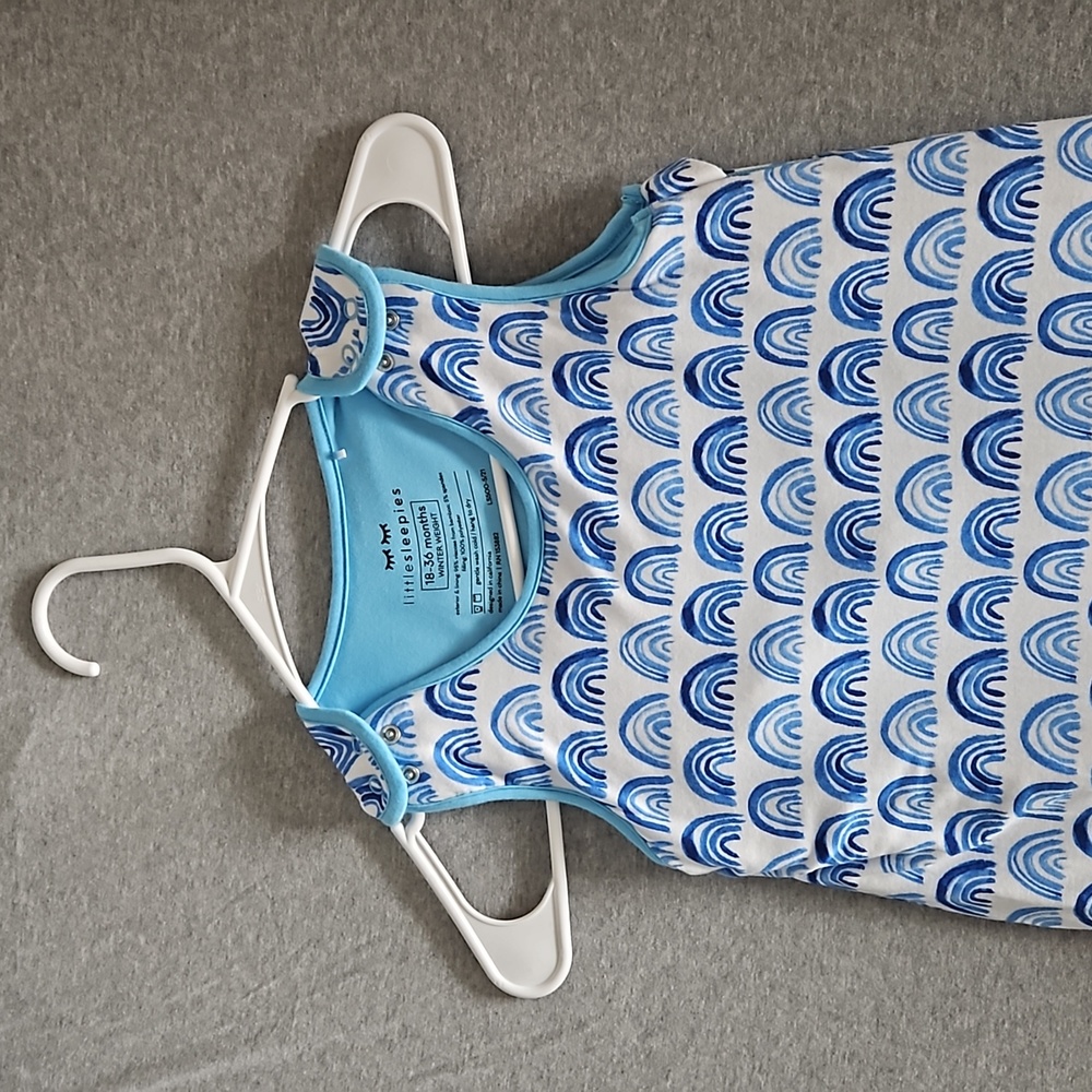 Little Sleepies Sleepy Bag Blue Rainbows